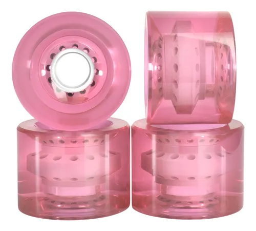 comprar Rodas De Skate Cal 7 Cruiser 60mm 83a Clear Pink, Conjunto D