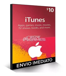 Itunes Gift Card 10 Dolares Usa Cartao iPhone Appstore Apple