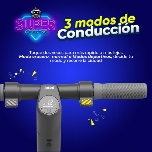 Imagen 2 de 6 de Segway Ninebot Scooter Electrico E22 + Luz Led + Regalo!