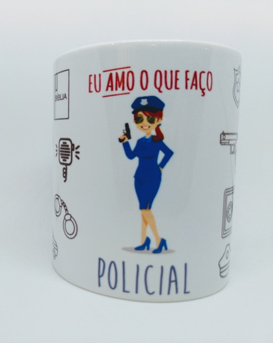 Caneca Personalizada Profissão Policial #2