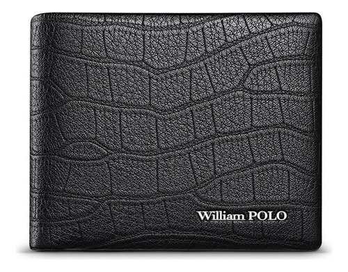Cartera De Piel Auténtica Con Estampado De Cocodrilo Para Ho