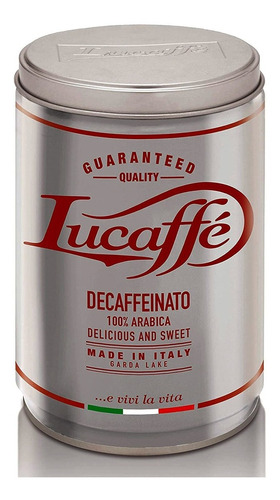 Café Italiano Lucaffé Descaffeinato Tarro 250gr. 