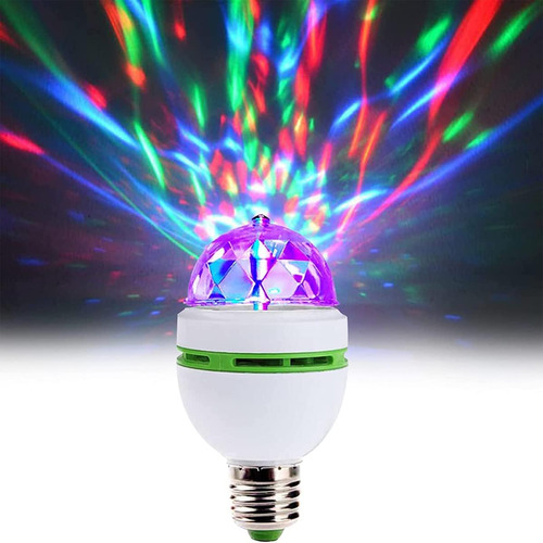 Lámpara De Bombilla De Bola Led, 3w E27 Rgb Rgb Cristal Etap