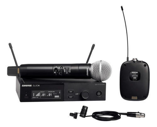 Sistema Inalámbrico Shure Slxd Microfono Sm58 Y Vincha Wl185