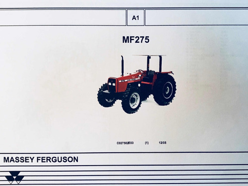 Manual De Repuestos Tractor Massey Ferguson 275 Di