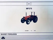 Comprar Manual De Repuestos Tractor Massey Ferguson 275 Di