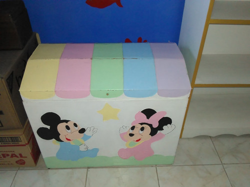 Baul De Minnie Mouse Para Niña Para Guardar Juguetes (Usado)