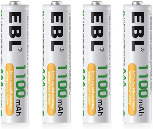  Baterías Recargables Ebl 1100mah Aaa X 4 Unidades 