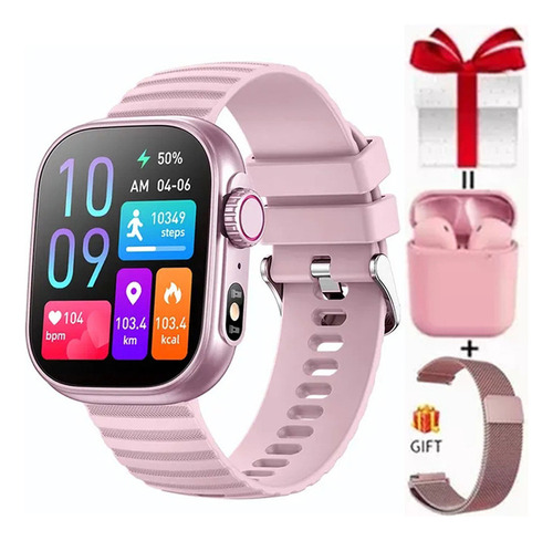 1 Reloj Inteligente Bluetooth Deportivo For Mujer For