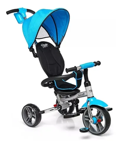 Triciclo Bebe Plegable Asiento Reclina Tiger Deluxe Promo