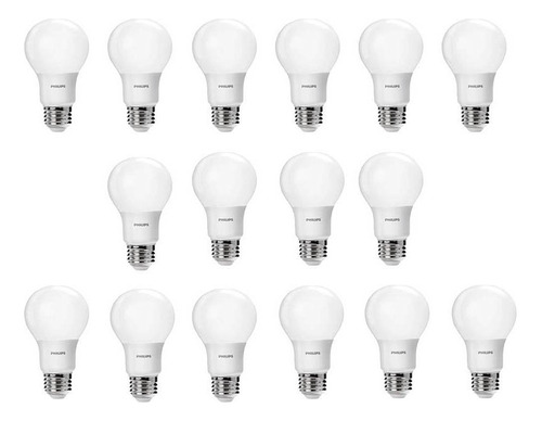 16 Focos Led Philips 8w Equivalente A 60w Luz Blanca