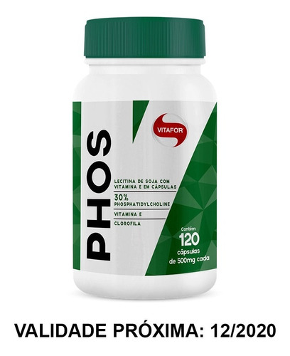 Phos (lecitina De Soja) - 120 Cápsulas - Vitafor