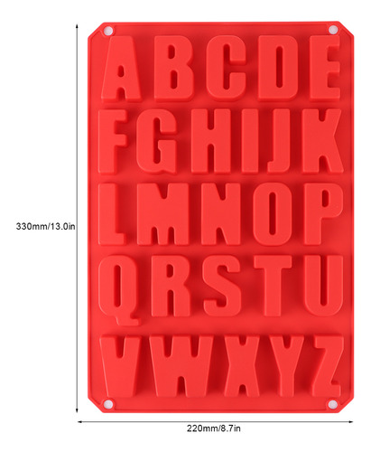 Molde Para Tartas Diy Rectangular Con Forma De Alfabeto, Sil