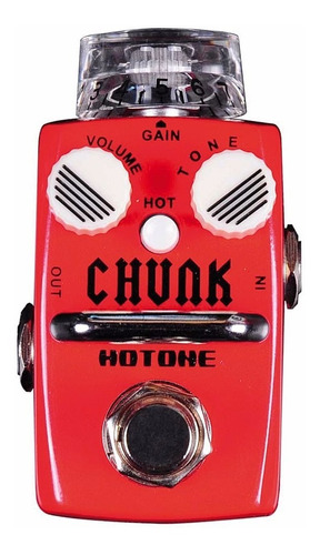 Pedal Hotone Chunk Mini Distorsion Para Guitarra