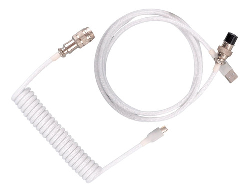 Cable Usb Tipo C, Cable Enrollado Retráctil Con Metal