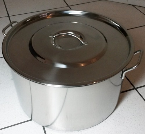 Panela Caldeirão De Aço Inox 21 Lts- Industrial Hotel Buffet