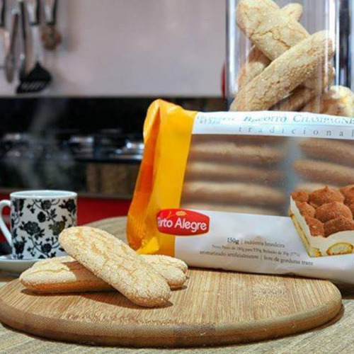 Kit C/ 2 Biscoito De Champagne Tradicional Porto Alegre 150g
