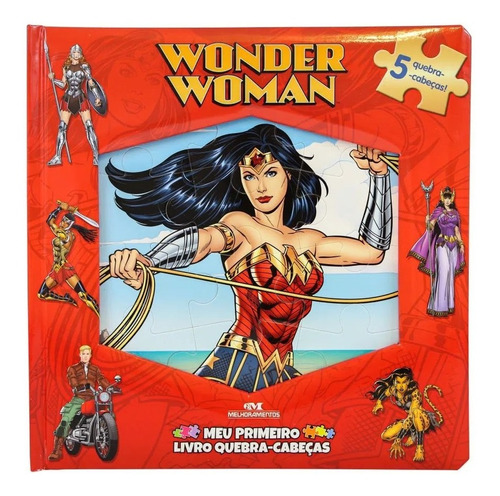 Primeiro Livro Quebra Cabeça Mulher Maravilha Wonder Woman