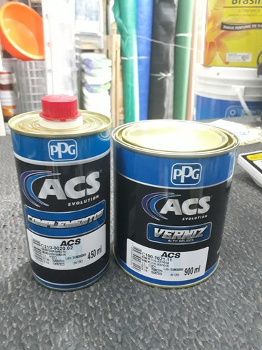 Barniz Pu Acs Ppg Kit Con Catalizador Automotriz 2-1-20%