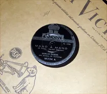 Comprar Carlos Gardel Mano A Mano \u002F Y Si La Ves 78rpm 10' Kktus
