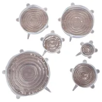 Comprar Tapas Silicona Ollas Recipientes 6 Unidades Cocina Frutas  