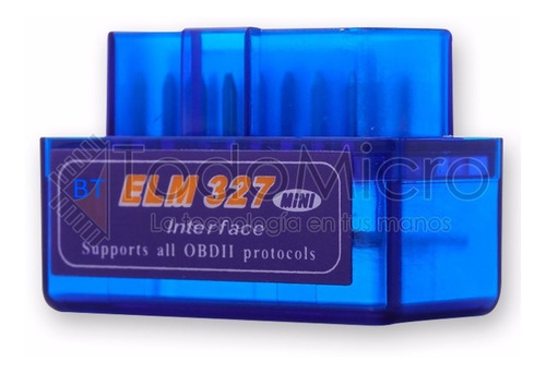 Escaner Bluetooth Automotriz Elm327 Obd2 V2.1 Todomicro