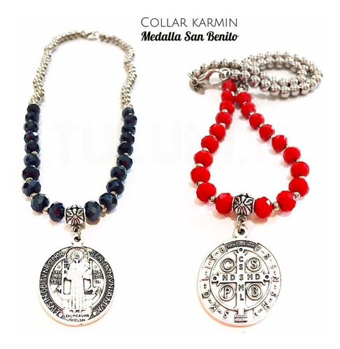 Collar Tulum Karmin Medalla San Benito