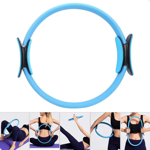 Anel Arco Pilates Yoga Tonificador Flexível Treino Fitness Cor Azul