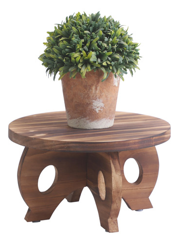 Vzodesr Soporte Para Plantas De Madera Para Interiores, Tabu