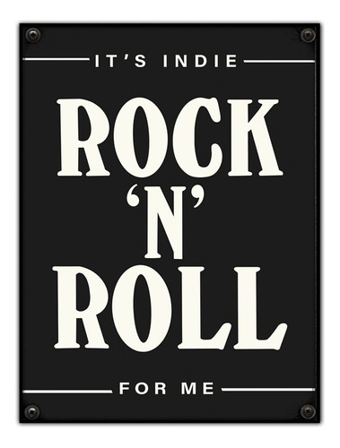 #896 - Cuadro Decorativo Vintage Rock N Roll Poster No Chapa