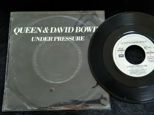 Vinilo Single 7 Queen David Bowie Under Pressure 1981 (Usado)