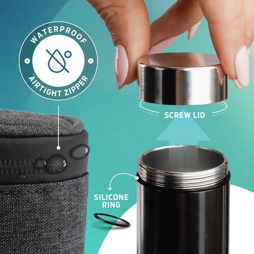 Roonin Stash Jar Contenedor A Prueba De Olor - Bolsa De Tarr