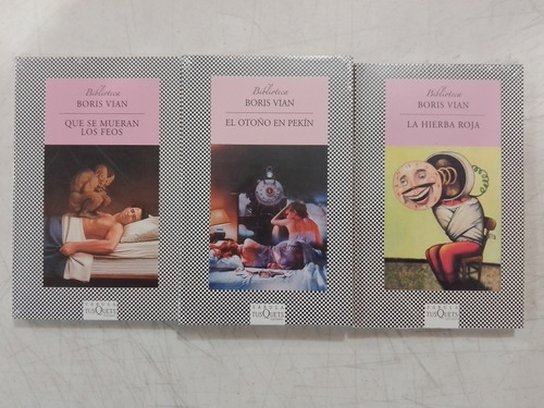 Boris Vian 3 Libros Hierba Roja Otoño En Pekin  Mueran Feos