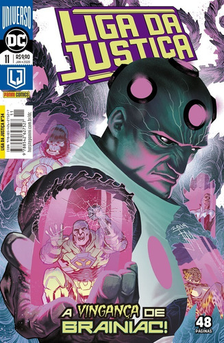 Liga da Justiça: Renascimento - 11 / 34: A Vingança de Brainiac!, de Snyder, Scott. Editora Panini Brasil LTDA, capa mole em português, 2019