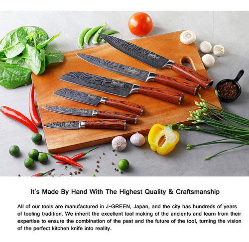 Juego De Cuchillos De Cocina, Juego De Cuchillos De Chef Pro