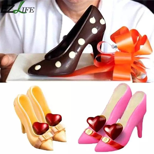 Molde Policarbonato,zapato,chocolate,reposteria,regalo,mujer