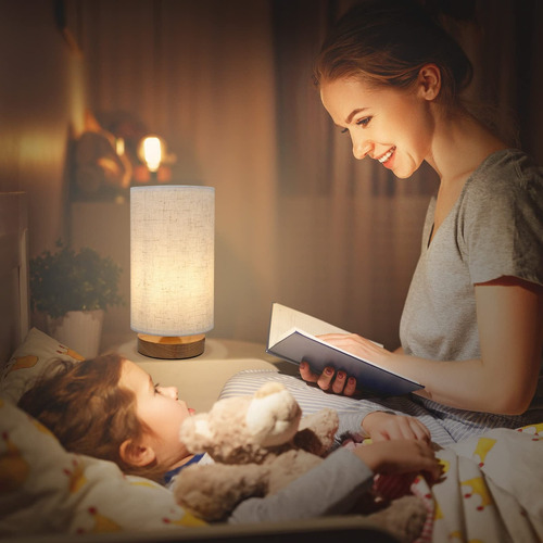 Luminária De Mesa Led Infantil Quarto Luz Com 3 Cores Usb