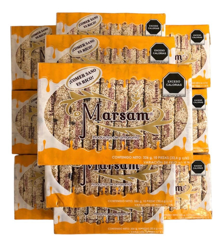 140 Barras Alegrias Amaranto Miel Cacahuate Pasas Piloncillo