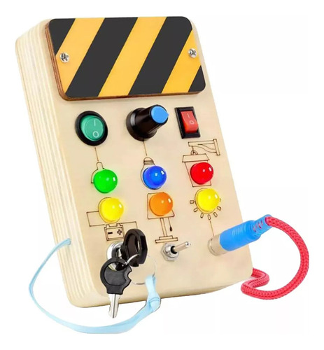 Brinquedos Montessori Com Interruptor De Luz Led