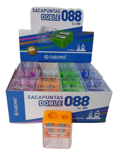 6 Sacapuntas C/deposito Doble Sabonis Sc088