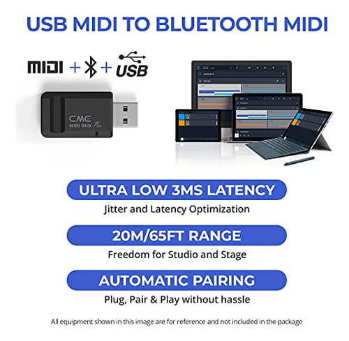 Cme Widi Bud Pro - Bluetooth Midi Interface - 3ms Latency -