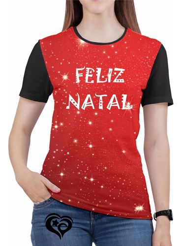 Camiseta De Natal Feliz Feminina Roupas Blusa Camisa