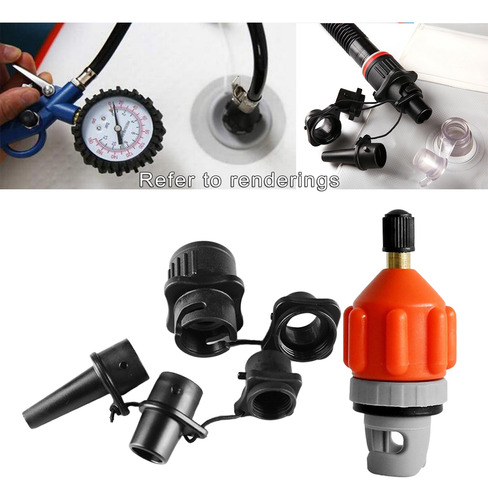 Adaptador De Válvula De Bomba De Sups Inflables Naranja