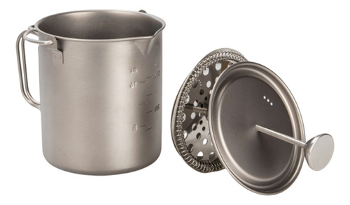 Taza De Café Para Acampar De 750 Ml Con Cafetera Con Placa D