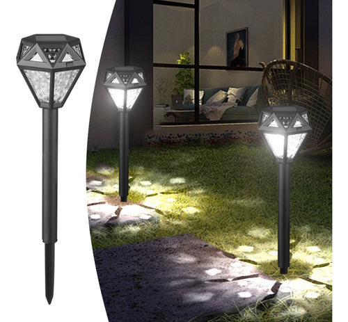Luz Solar Solar Con Enchufe De Tierra Para Césped, 6 Unidade
