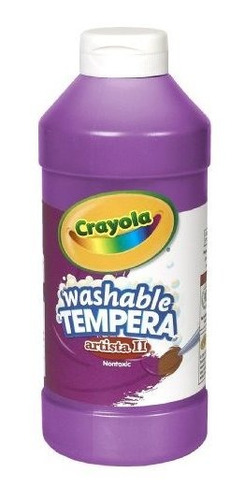 Crayola Artista Ii Tempera Lavable Pintura 16oz Purpura / Vi
