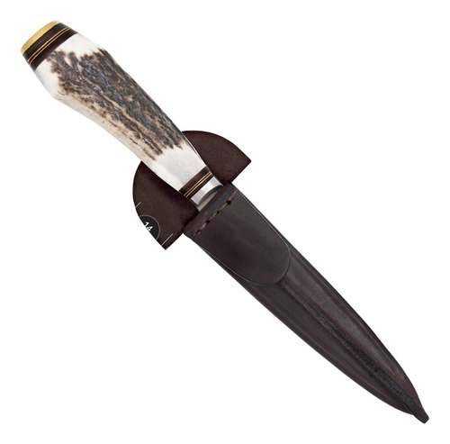 Cuchillo Hueso 30cm Acero Inox Vaina Vaqueta