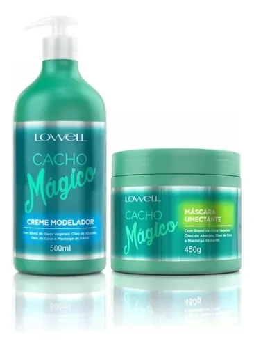 Cacho Magico Creme Modelador + Máscara Umectante 450g Lowell