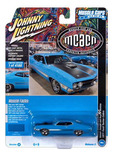 Johnny Lightning Muscle Cars Usa 1971 Ford Torino Cobra