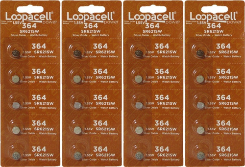 Loopacell Reloj Batera Pila De Botn Sr621sw Sr-621sw 364(pac